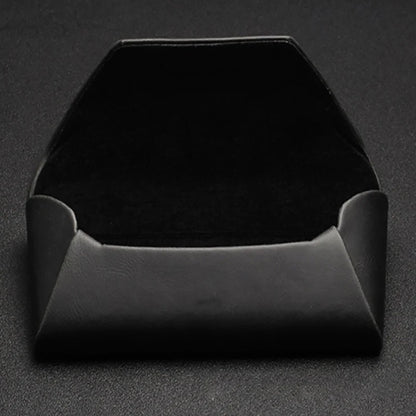 KLASSNUM Brown PU Leather Retro Sunglasses Box Men High Quality Art Anti-compression Myopia Glasses Storage Hard Case Holder