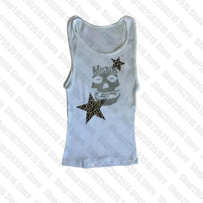 Woman Clothing Gothic Dress Harajuku Party Dresses Graphic Rock Y2k Clothes Black Mini Dress Punk Goth Emo Short Women's Summer White2