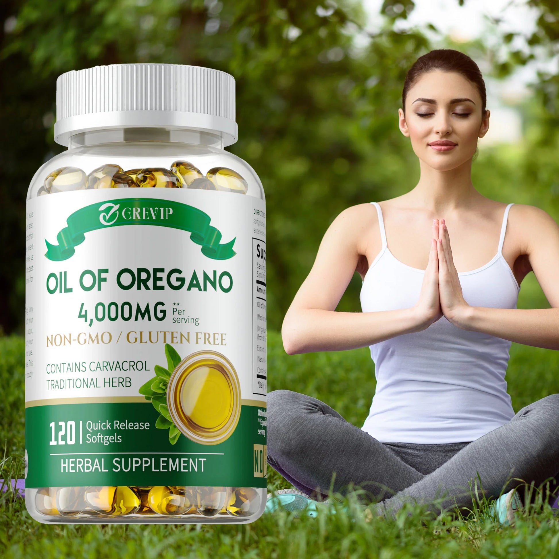 Organic Oregano Oil Capsules - with Black Seed Oil,Promotes Intestinal Digestion, Detoxification, Anti-oxidation