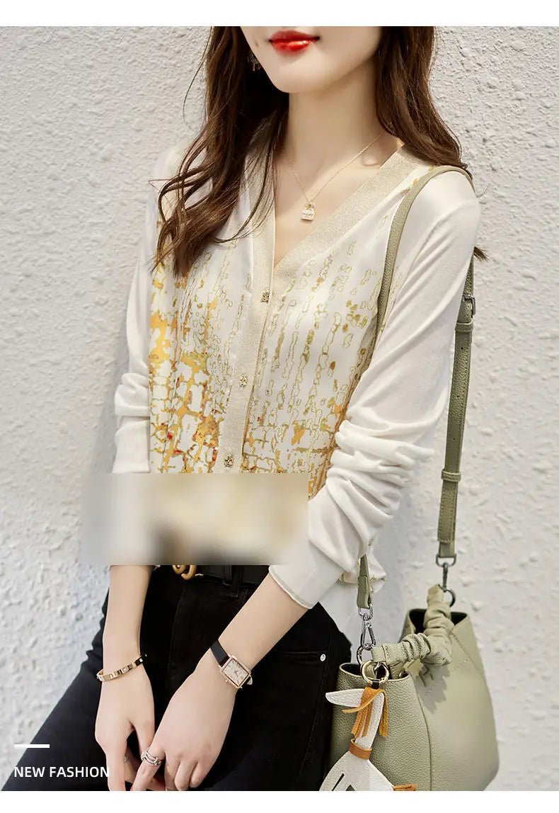 New Casual Soft Knit bottoming shirts Sweater cardigans sweater Tees Basic shirts knitted Tops