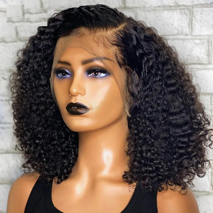 Mossily Short Curly Bob Wigs 13x6 HD Lace Front Human Hair For Women 220% Deep Wave 13x4 Frontal Brazilian Remy 5x5 Closure Wig