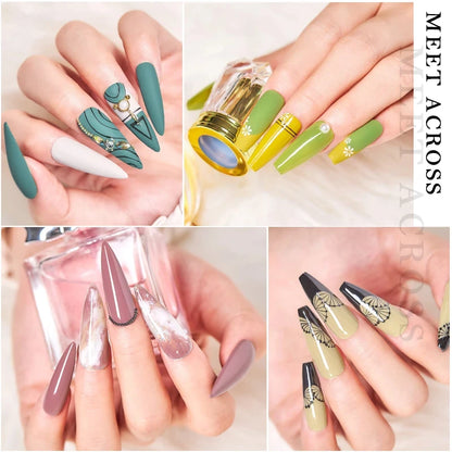 6PCS/SET Glitter Bright Pink Peach Gel Nail Polish Kit Spring Colorful Semi Permanent Soak Off Art UV Gel Varnish For Manicure