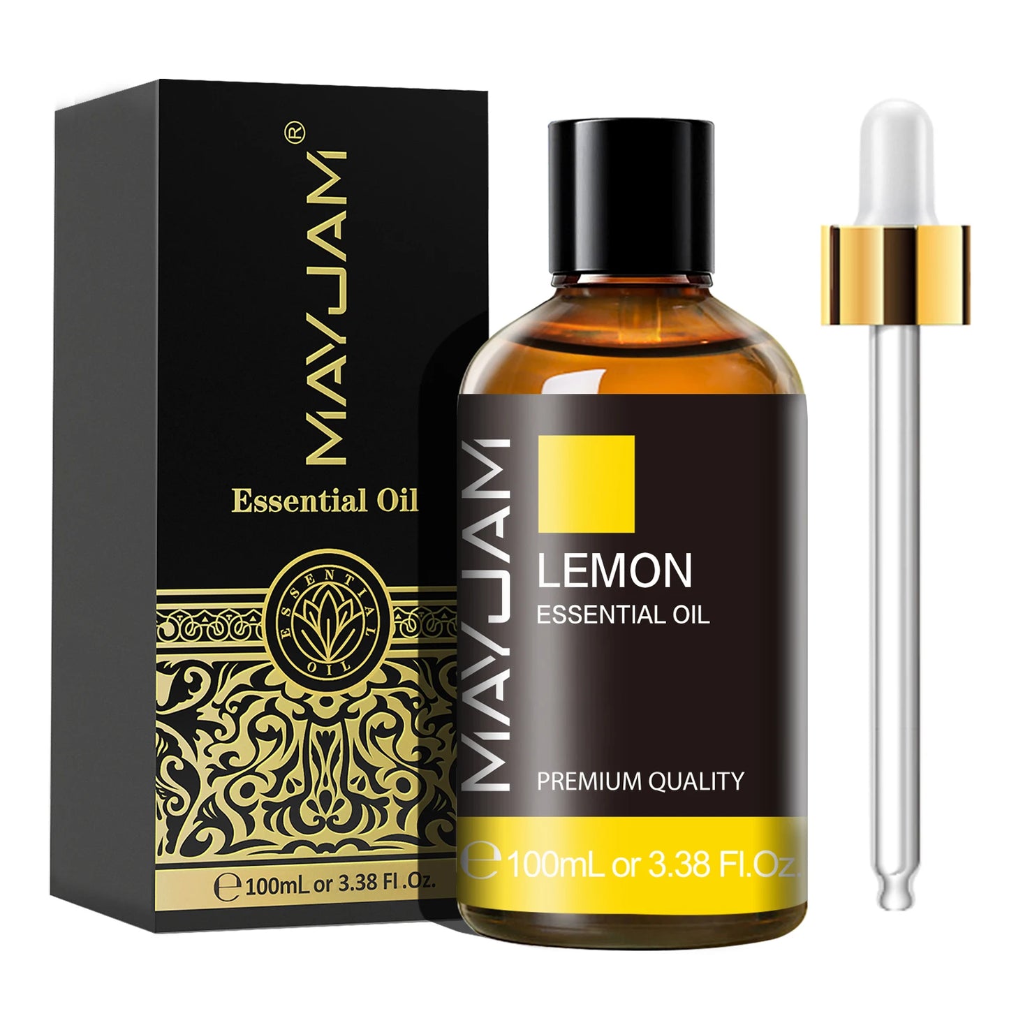 MAYJAM 1PCS 100ML Essential Oil with Dropper Sandalwood Lavender Eucalyptus Vanilla Aroma Oil For Humidifier Scent Candle Burner - Badiee Stylez