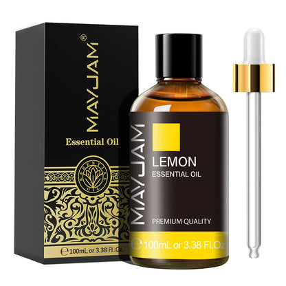MAYJAM 1PCS 100ML Essential Oil with Dropper Sandalwood Lavender Eucalyptus Vanilla Aroma Oil For Humidifier Scent Candle Burner - Badiee Stylez