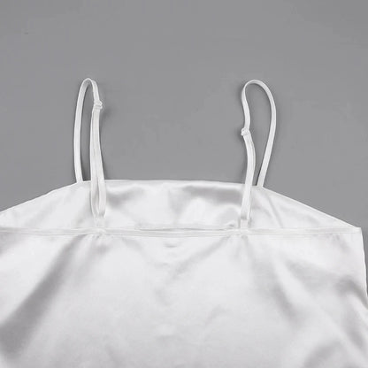 Satin Pajamas With Feathers Sleepwear Women Sets With Pants Black Spaghetti Strap Home Suit White Trouser Suits 2022