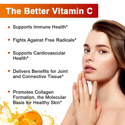 Liposomal Vitamin C - Highly Absorbable, Fat Soluble Vitamin C, Immune Support, Skin Health, Powerful Antioxidant