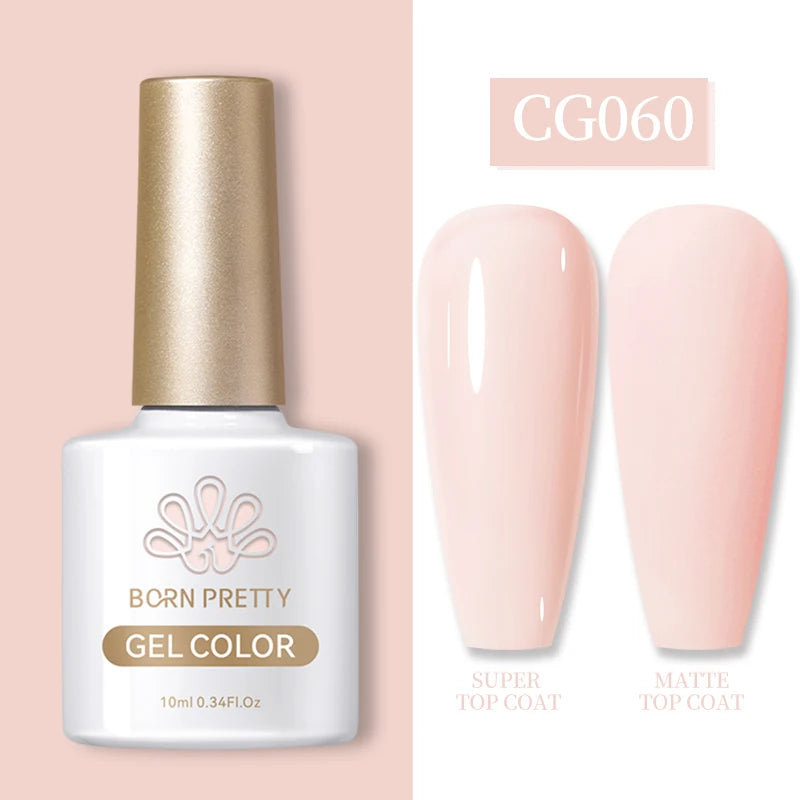 BORN PRETTY Fall Gel Nail Polish 10ml Orange Nude Brown Gel Nail Polish Halloween Nails Coral Orange Gel Varnish Manicure DIY CG-60