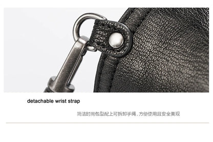 Vintage Genuine leather wallet Men leather long wallet men purse clutch bag male money clips zip around money bag card holder