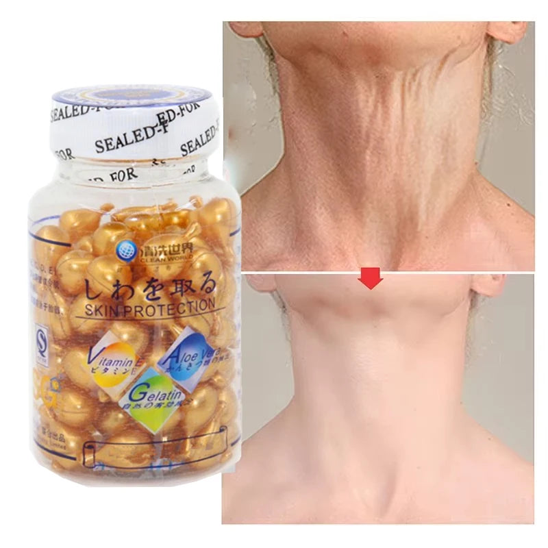 Instant Wrinkle Vitamin E Extract Face Serum Firming Anti Wrinkle Whitening Anti Aging Moisturizing Korean Skin Care Skincare