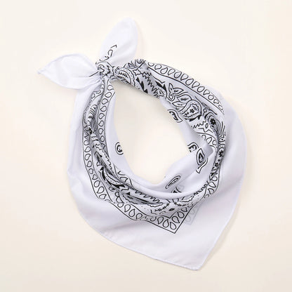 Bohemian Print Bandana Paisley Printed Headbands Hiphop Kerchief Outdoor Unisex Headband Wrist Wraps Face Mask Handkerchief FJ836-03