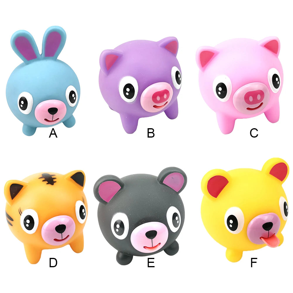 Squeeze Toys Animal Fidget Toy Anxiety Reducer Sensory Play Kids Adult Toy Soft Rabbit Bear Tiger Pig Kawaii Cute Toy