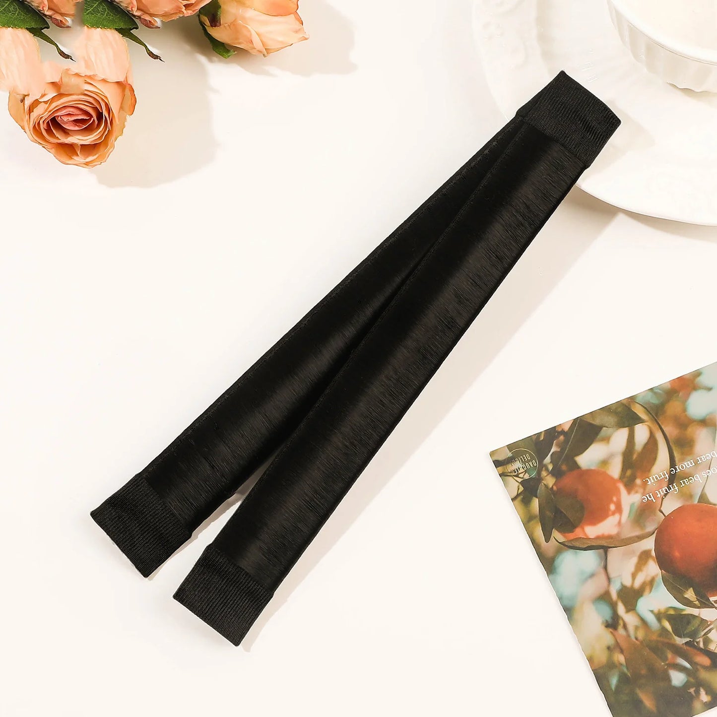 Lady Girl Hair Accessories Sweet French Dish Made Hair Band Ball Twist Magic DIY Tool Bun Maker Synthetic Donuts Bud Head Band Badiee Stylez