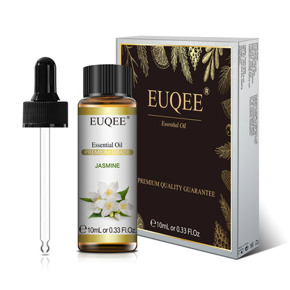 EUQEE 10ml Natural Plant Essential Oil with Dropper For Diffuser Humidifier Lavender Jasmine Eucalyptus Vanilla Essential Oils - Badiee Stylez