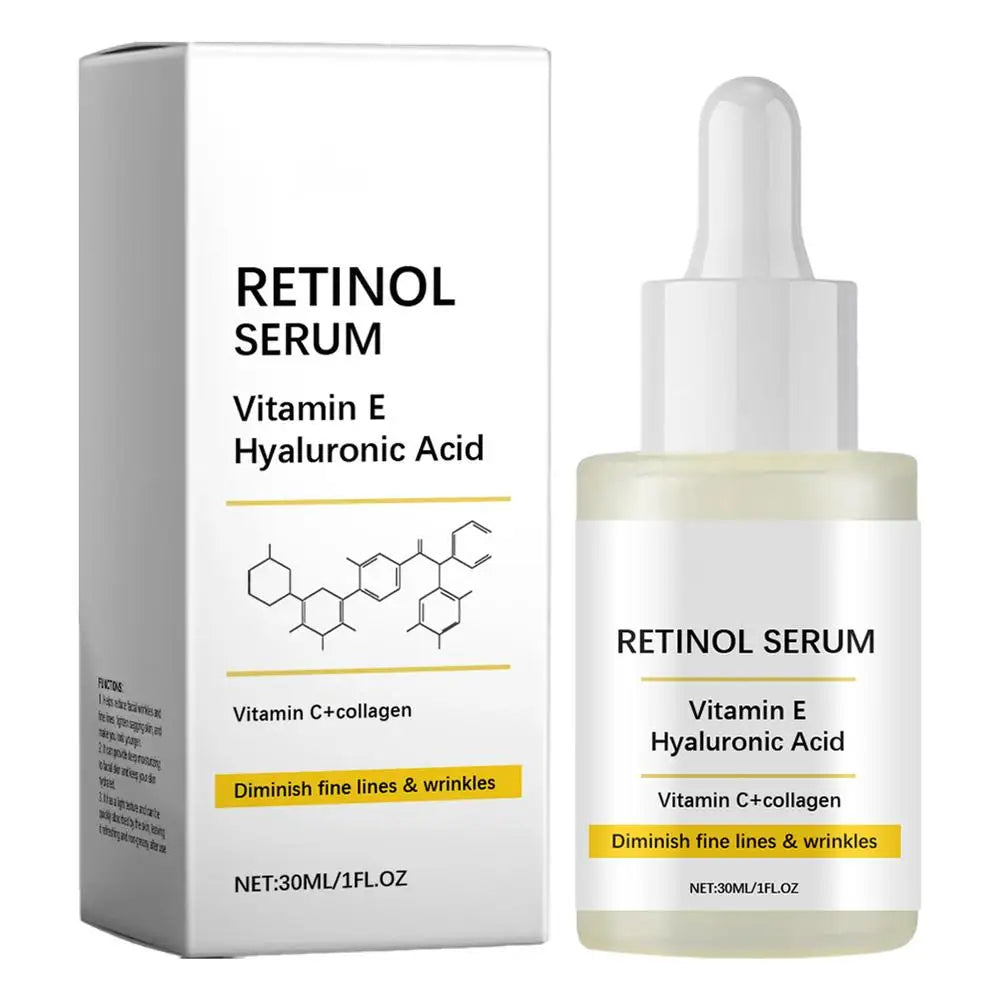 Retinol Face Serum Deep Moisturizing Younger Fade Fine Line Lifting Firming Repair Smooth Tighten Serum Hyaluronic Acid Serum 30ml 01 CHINA