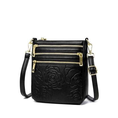 Three Zippers Design Crossbody Bags for Women Soft Leather Handbags High Quality Shoulder Bag Bolsa Women Messenger Bags Sac