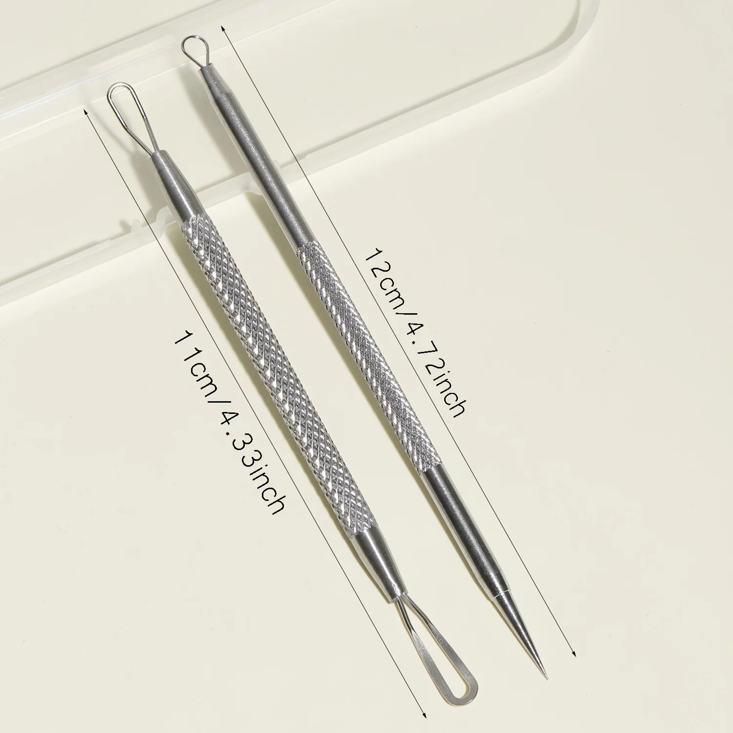 Extra Fine Cellular Acne Blackhead Tweezers - Facial Beauty Remove Acne Needle Tools for Skin Care,Blemish and Whitehead Removal 2pcs