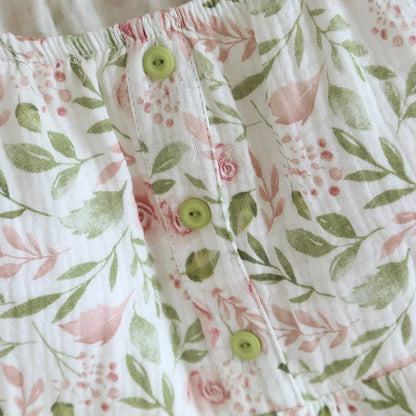 2025 Japanese Summer New Women's Pajama Set 100% Cotton Crepe Cloth Ladies Suspender+Shorts Two Piece Home Furnishing Set