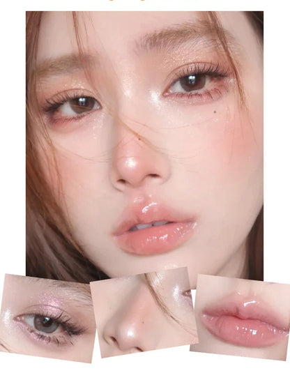 Glitter Pink Lying Silkworm Pen Color Natural Brightening Matte Eye Shadow Pencil Shimmer Glue Eyeliner Waterproof Korean Makeup