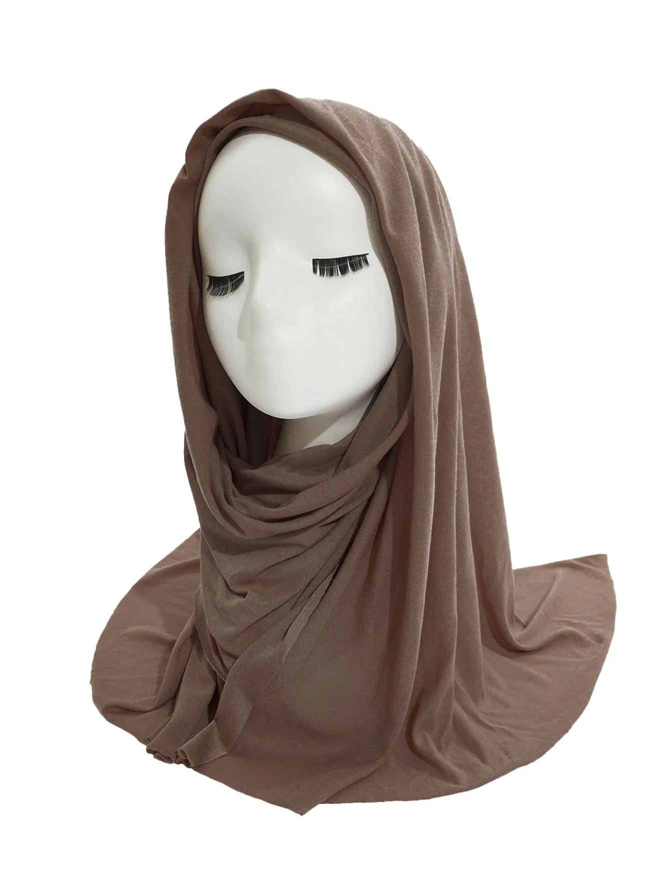 Hot selling stretch jersey turban african headband solid color super soft extra long breathable headband for women