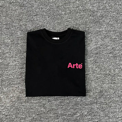 ARTE T-shirts Men Women Couples Streetwear High Quality Print Round Neck Short Sleeve Arte Top Tee One Day Shipped Out