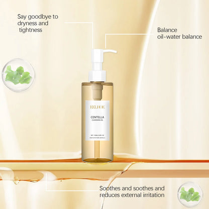 EELHOE Centella Cleansing Oil Facial Makeup Remover Moisturizing for Face Shrink Pores Removal Cleansing Oil Sensitive Skin Care