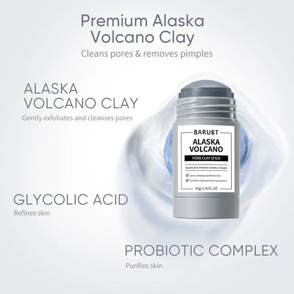 Alaska Volcano Mask Mugwort Cleansing Mask Stick Shrink Pores Acne Deep Blackhead Remover Facial Cleansing Moisturizing Mask 40g