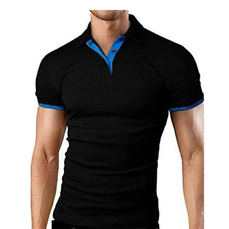 Men’s High-Quality White Golf Polo Shirt - Casual Short Sleeve Summer Style