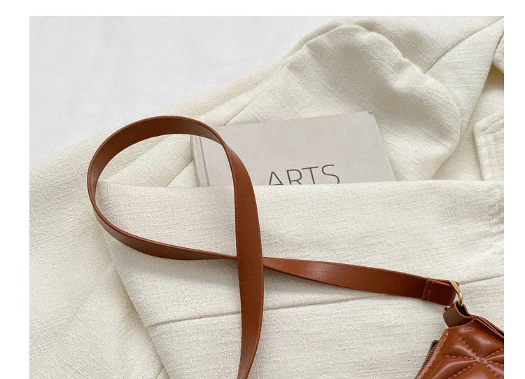 Mini Fashion Female Underarm Shopping Bag Retro Casual Women Totes Shoulder Bags Female Leather Solid Color Handbag for Women