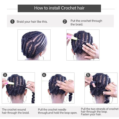 Synthetic Curly Braiding Hair 30 Inch Ocean Wave Crochet Hair for Black Women Long Deep Wave Wet and Wavy Braiding Hair Badiee Stylez