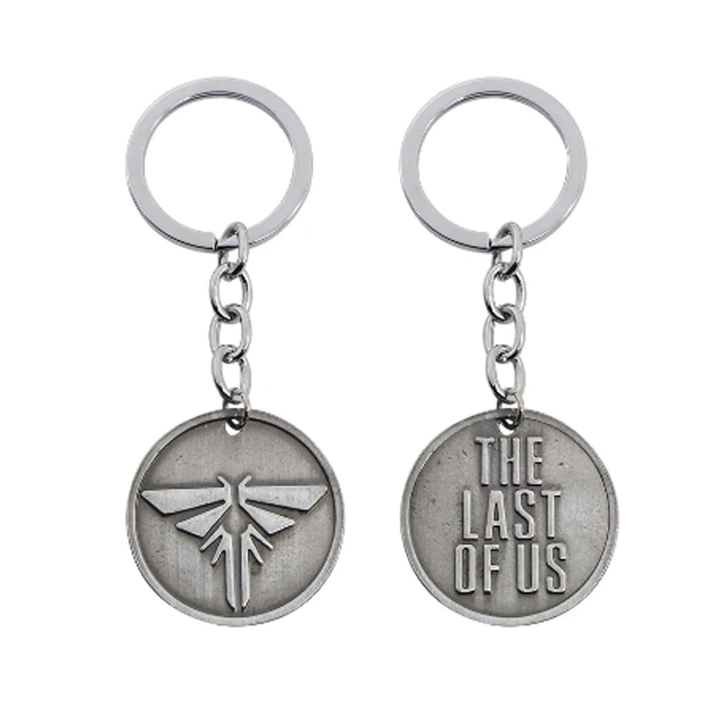 The Last Of Us 2 Necklace Keychain Firefly Logo Letter Dogtag Joel Ellie Tess Pendant Retro Hot Game Jewelry Men Women Wholesale Badiee Stylez