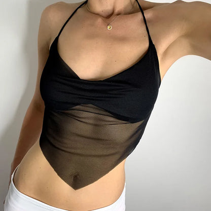 Flower Printing V-Neck Lace-Up Midriff Crop Tops Summer Women Casual Wild Home Clothing Streetwears black One Size