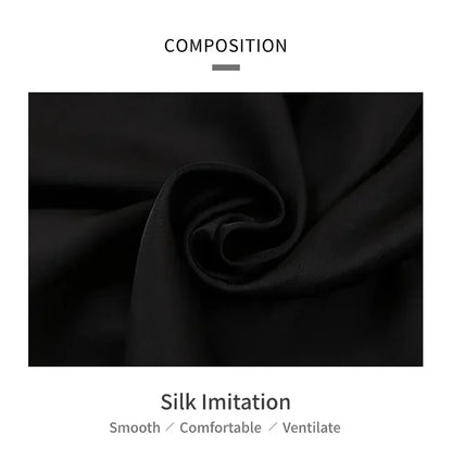 Spring Autumn Silk Pajamas Set for Women Casual Soft Nightwear Long Shirt Tops and Long Pants Cardigan Sleepwear Homewear