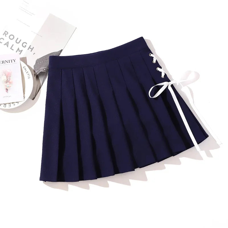 Black High Waist Mini Skirts Punk Pleated Vintage Skirt Gothic Streetwear Cross Print Pleated Women Skirts Lolita Harajuku Skirt 1806ZQ