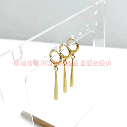 One Piece Earrings Roronoa Zoro Cosplay Stainless Steel Earrings New Style Anime Fans Gift Badiee Stylez