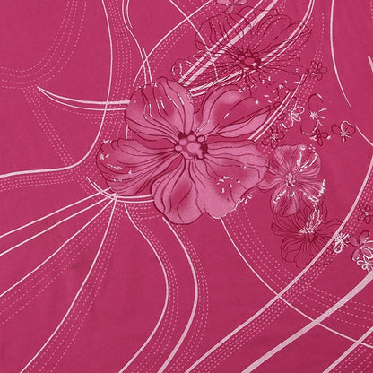 HEYounGIRL Y2K Floral Print Chic T-shirt Pink Vintage Short Sleeve Women Fitted Crop Top 2000s Outfits Fashion Summer Tee Shirts