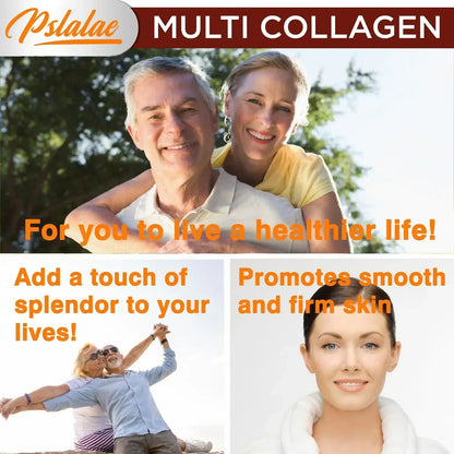 Multi Collagen Capsules - for Skin, Hair, Nails & Bone Health, Supports Joint, Digestive and Immune System Health