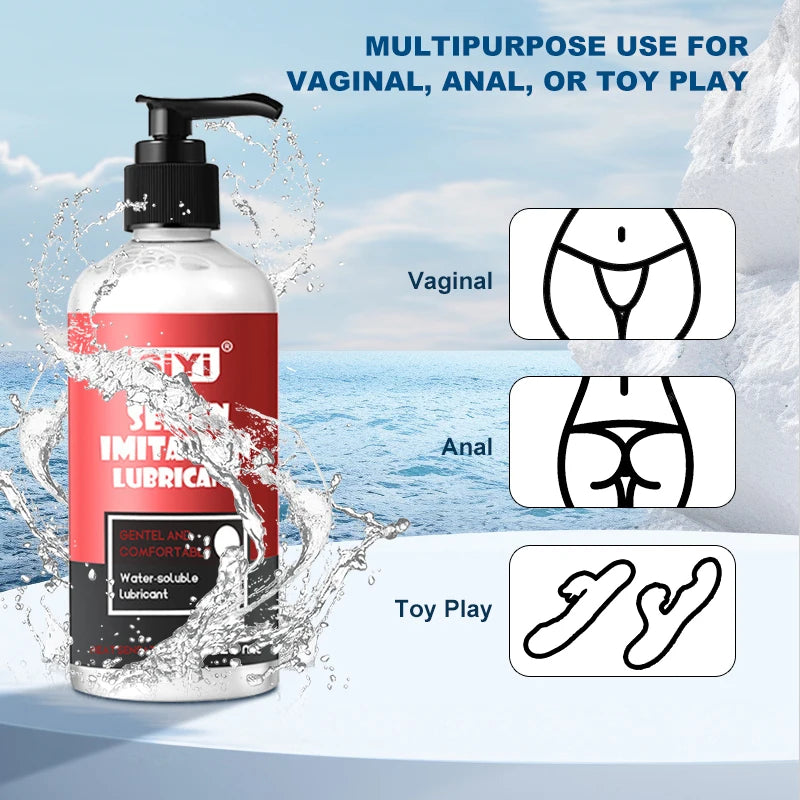 120ml/300ml Warming Water-Based Lubricant，Intimate Lube for Vaginal & Anal, Ideal for Toys and Couples Lubricant