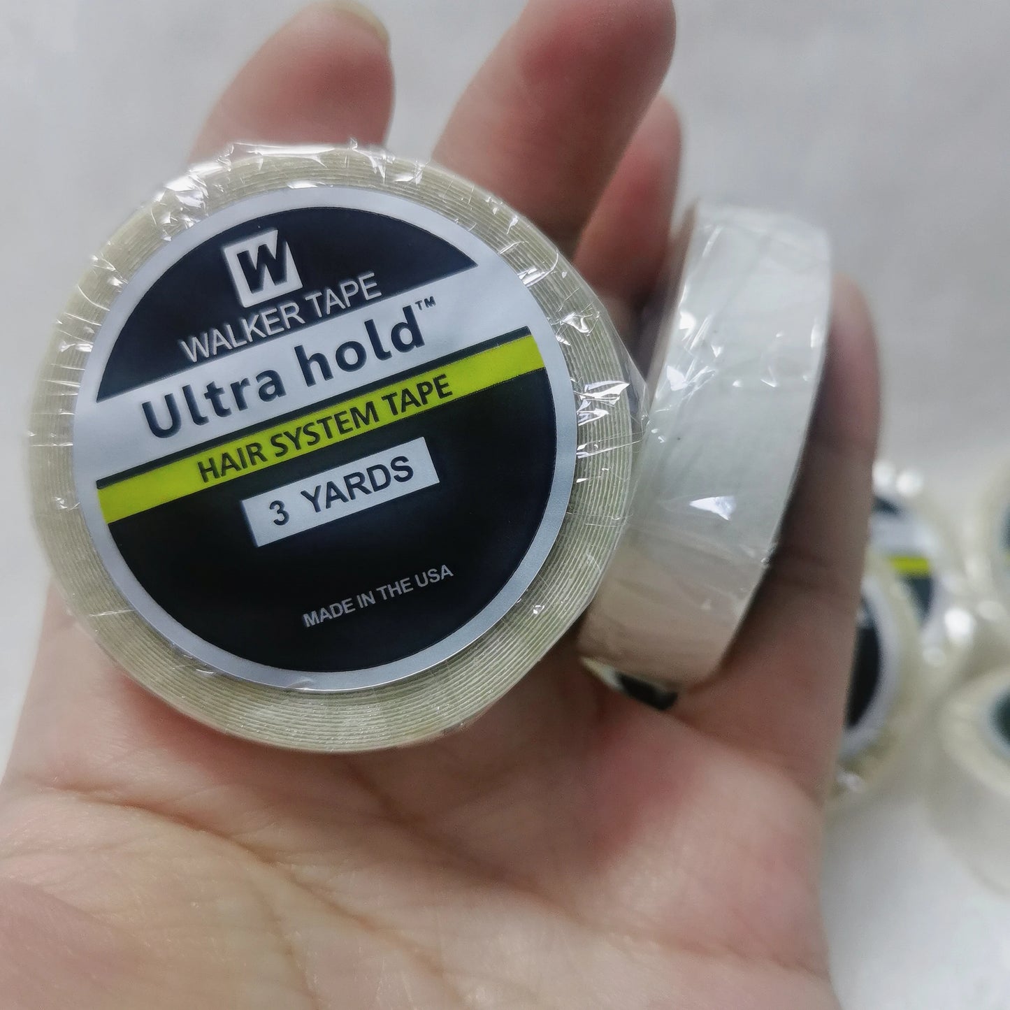 Lace Wig tape glue for hair extensions Ultra Hold Adhesive Tape glue for wig 3Yards 1.0cm Wig Glue Hair System Tape For Toupees