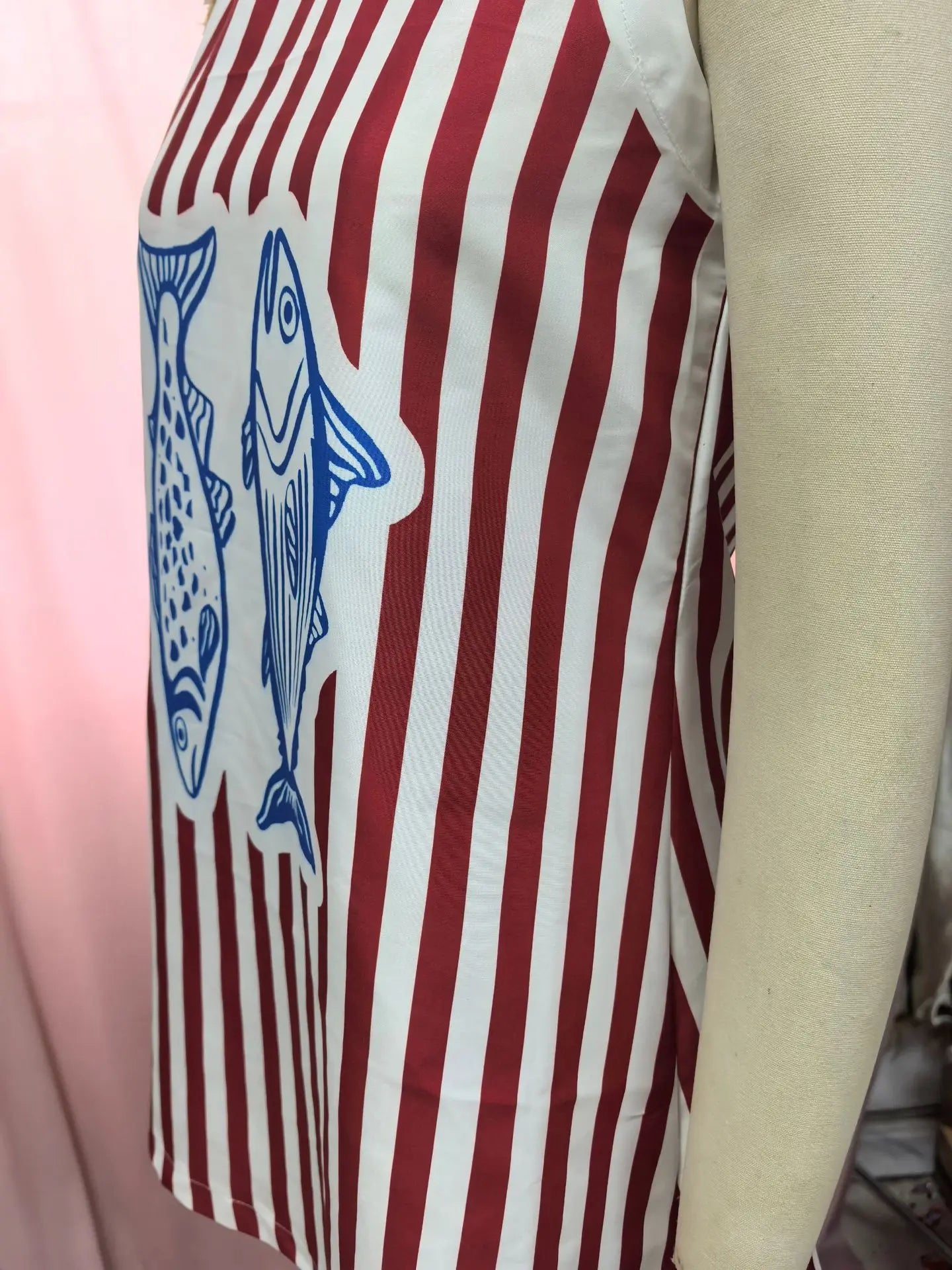 Women Sleeveless Dress Cute Sardines Fish Graphic Print Summer New Short Dress Beach Vacation Party Girl Skirts Dress