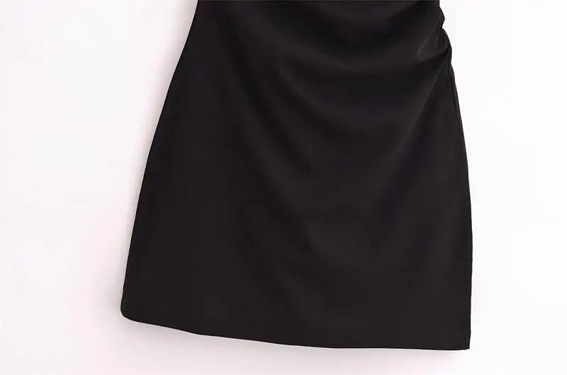 New Elegant Dresses Women's Summer 2025 New Fashion Tight Ruched Mini Party Women's Dress Street Youth Holiday Dress