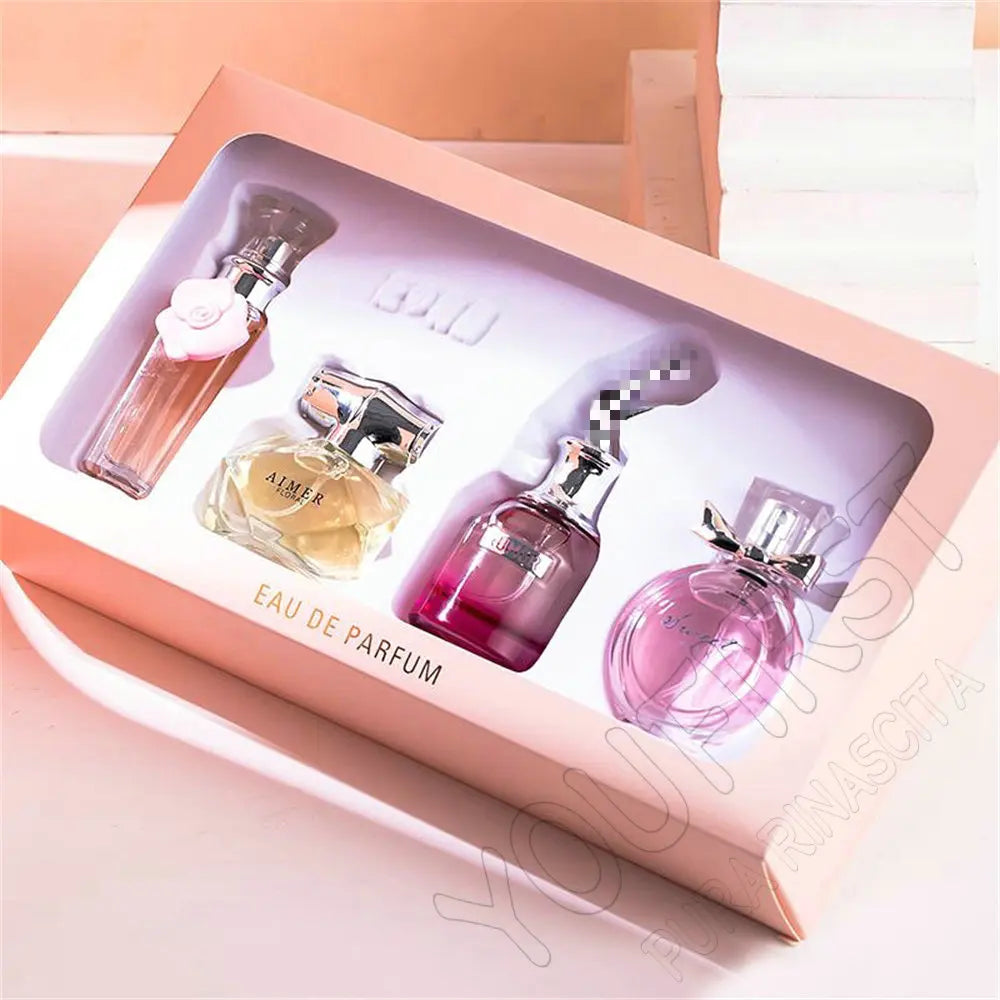 Classic Brand Perfume Women Eau de Parfum Femme 100ml Club De Nuit Perfumes Feminino Gift Box 4Pcs Set Floral Fruity Scent Spray Badiee Stylez