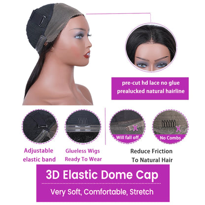 360 Full Lace Human Hair Wig Bone Straight Lace Front Wig 13x4 HD Transparent Lace Frontal Wig For Women Preplucked 250% Density Badiee Stylez