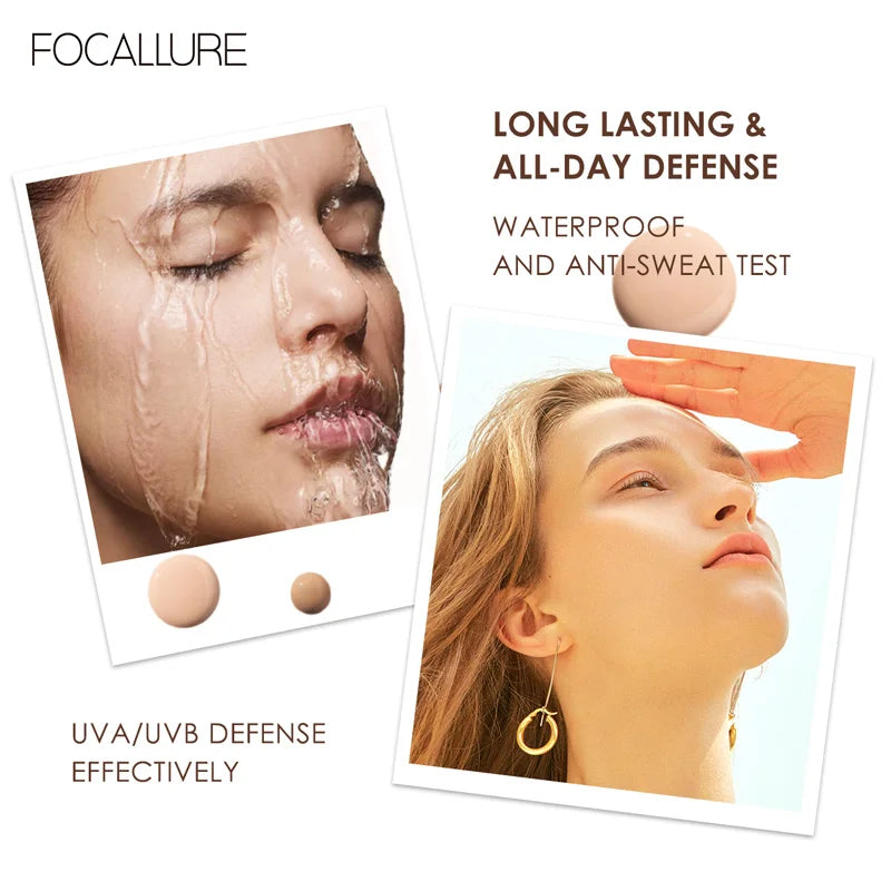Wholesale FOCALLURE Waterproof Liquid Foundation Cream Full Coverage Oil-control Long-lasting Face Concealer Base Cosmetics
