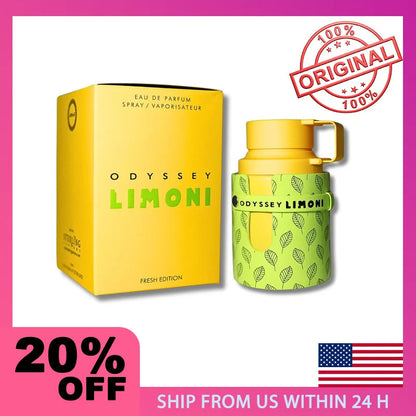 Armaf Odyssey Limoni Fresh for Unisex Eau De Parfum Spray 3.4 Ounce Badiee Stylez