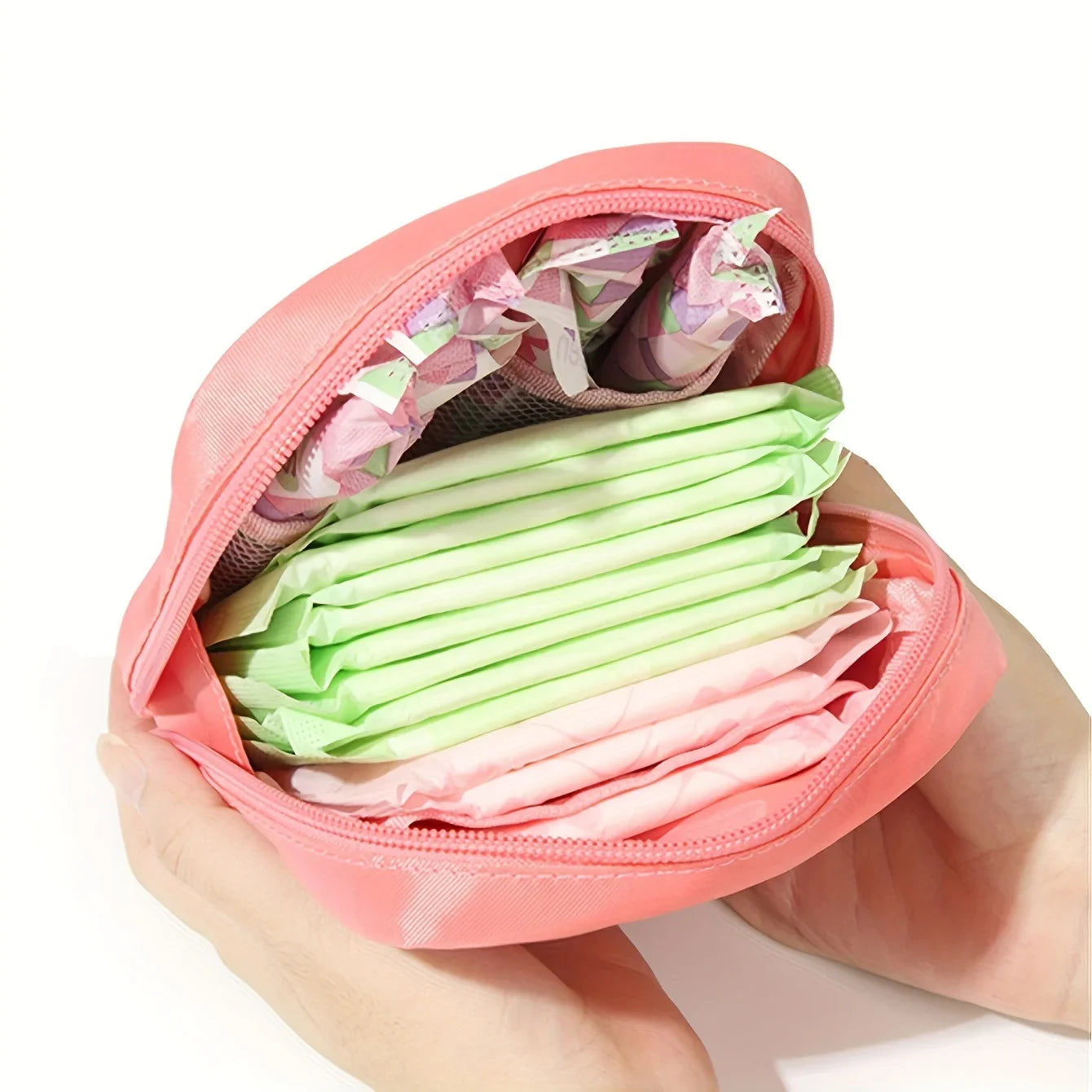 1pc Water-Resistant Feminine Product Pouch - Portable Period Kit Bag with Discreet Sanitary Napkin Storage, Menstrual Cup Pouch Badiee Stylez