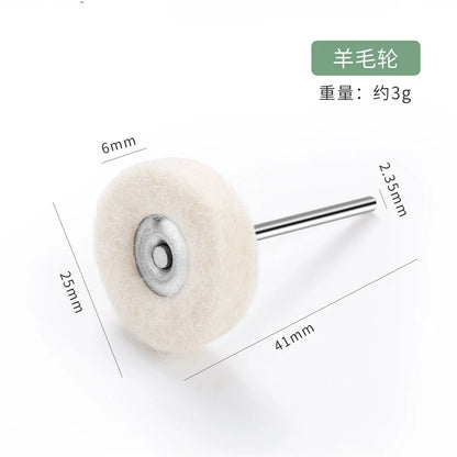 Nail Drill Bit Cleaning Brush Manicure Grinding Head Dual Brush Electric Drills Copper Wire Drill Brush Cleaner Nail Art Tools