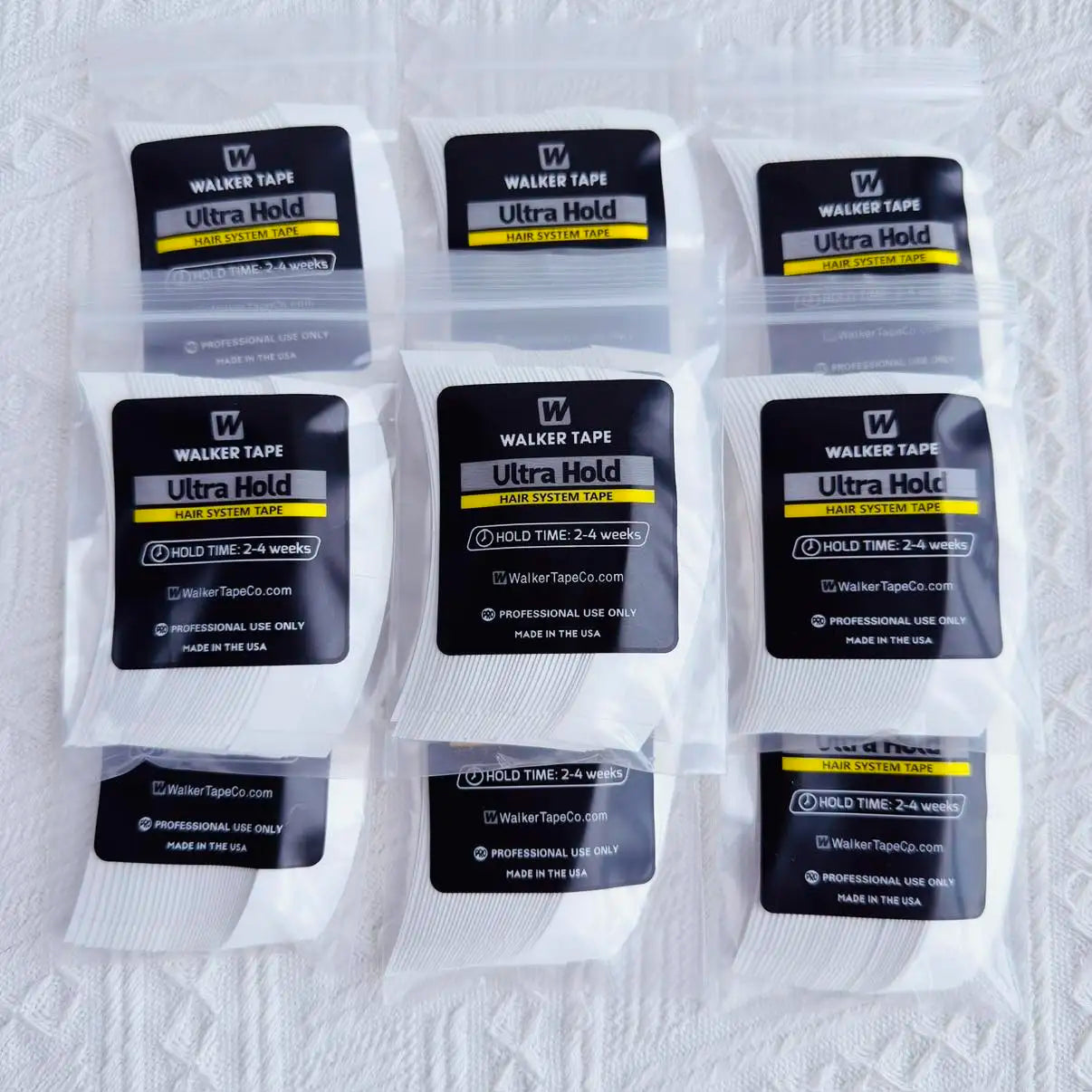 36/72/108 Pieces of White Super Shaped Lace Front Curved Double-sided Wig Adhesive