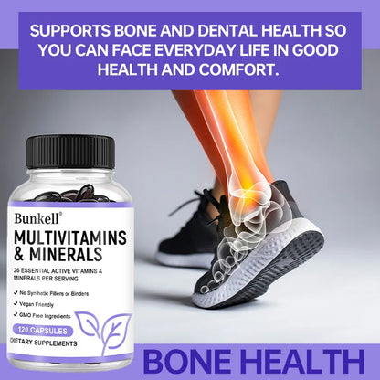 Multivitamin Capsules with Minerals,Repairs Skin,Promotes Liver Health,Improves Anemia and Vitamin Deficiencies,Boosts Energy