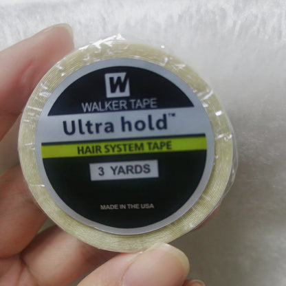 Lace Wig tape glue for hair extensions Ultra Hold Adhesive Tape glue for wig 3Yards 1.0cm Wig Glue Hair System Tape For Toupees