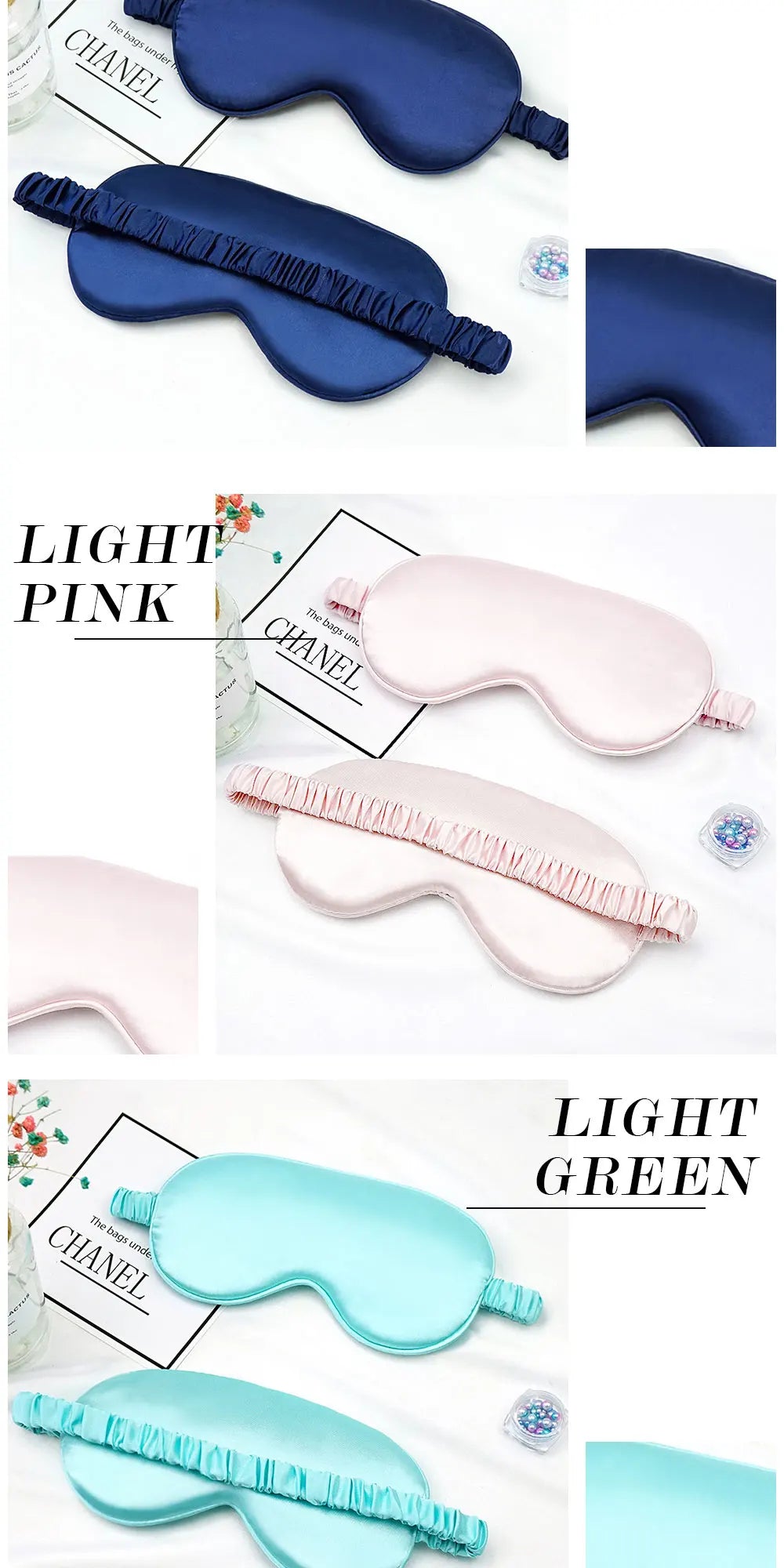 Imitated Silk Eye Patch Shading Sleep Eye Mask Eyepatch Travel Relax Cover Eyeshade Health Sleeping Shield Soft Eye Care Tools Badiee Stylez
